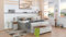Boxspringbett Dion 240x220, VS-Alugrau, 7-Zohnen Taschenfederkernmatratze, Ergoflex - Inklusive Aufbau - Deutscher Hersteller