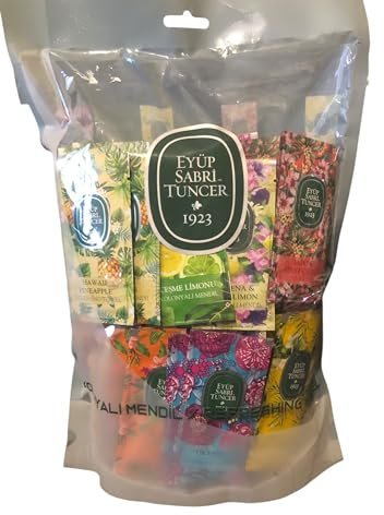 Eyüp Sabri Tuncer Eau de Colonial Taschentücher, MIX 21 stück (Kleine Größe 5X10 cm)