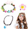3 Pièces Accessoires Princesse Fille Bleu Collier Vaiana Deguisement Accessoires Hawaii Fleur Pince Cheveux Guirlande Coloré Princesse Moana Cosplay Anniversaire Fete Tropical Halloween Carnaval