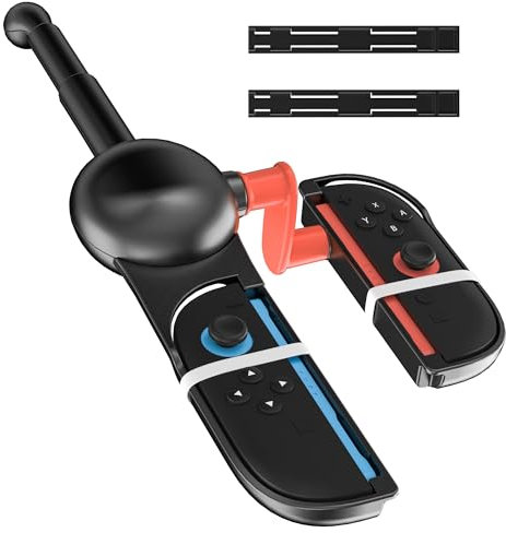 RHOTALL Angelrute für Nintendo Switch 2,Angeln Spiele Zubehör Kit kompatibel mit Nintendo Switch 2 Handle joycon Controller Bass Pro Shops: Die Strike Championship Edition