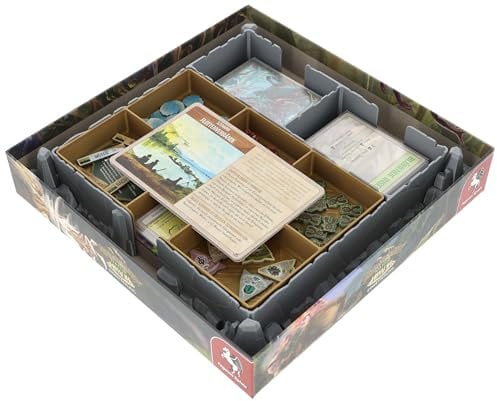 Feldherr Organizer kompatibel mit Spirit Island: Natur erwacht - Insert für Brettspielbox der Erweiterung - Kartenhalter für Sleeves - Schnell einsortiert - Ordentlich verstaut