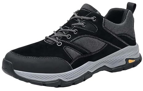 Maskjuwio Zapatillas de Senderismo para Hombre Impermeables, Zapatillas Deportivas para Exteriores, Zapatillas de Trekking con Cordones, Zapatillas con amortiguación y Rebote para