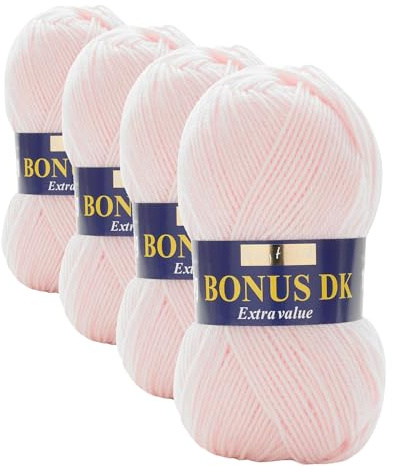 Hayfield Bonus DK Double Knitting, Peaches (888), 100g by Sirdar (Pack of 4)