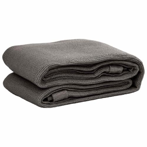 Tomostar Tapis de Sol Camping, Tapis d'auvent Bâche de Sol Extérieur avec œillets pour Camping Caravane Camping-Car 400x800 cm Anthracite PEHD