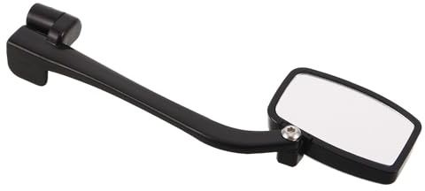 GATHINESS Adjustable Cycling Goggle Mirror with Wide Angle View for Helmet and Glasses, Lightweight Abs Rearview Mirror Clip-on for Safe Bike Riding Outdoors