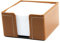 DELMON VARONE - Zettelkasten Cambridge Top Grain Leder braun, Zettelbox inkl. 500 Blatt Papier, Notizklotz in Echtleder Box für Schreibtisch & Büro, Ideal zum Notieren von Gedanken, Ideen & Notizen