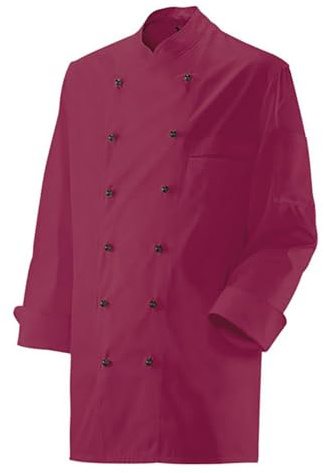 EXNER Unisex Koch-Jacke, langarm, Baumwoll-Mischgewebe, Stehkragen, XS-5XL (6XL). Lieferung erfolgt ohne Kugelknöpfe.