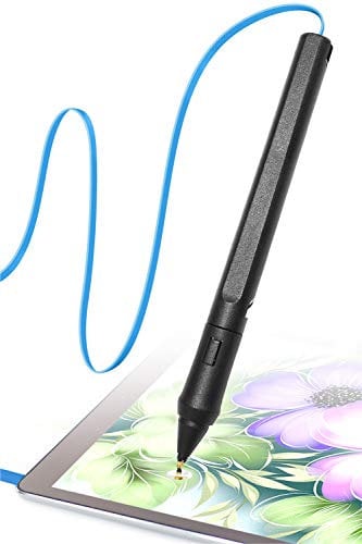SonarPen Stylet Intelligent Sensible à la Pression avec Bouton de raccourcissement de la Paume sans Batterie. Compatible avec iPad/iPhone/Android/Switch/Chromebook (Bleu)