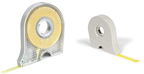 Tamiya 300087030 - Masking Tape mit Abroller, 6 mm x 18 m & 300087031 - Masking Tape mit Abroller, 10 mm x 18 m