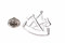 Zunftbedarfde Silberfarbener Anstecker, Modern, Metall, Unisex, 23mm