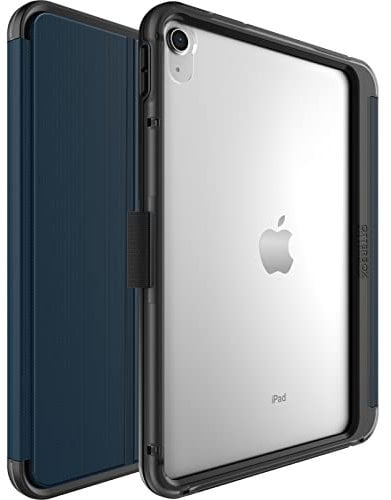 Funda OtterBox Symmetry Folio para iPad 10.ª Gen 2022, 11.ª Gen 2025 (A16), A Prueba de Caídas y Golpes, con Tapa Folio, Testeada con los Estándares Militares, Azul