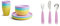 Munchkin Multi set de alimentación para bebés, 12 piezas, unisex & Juego de Cubiertos Splash para niños pequeños morado 3 Unidad (Paquete de 1) 87 g