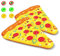 JUNZAI HäNgematte Pool, Pizza Wasser HäNgematte Pool, Mit 3/6 GeträNkehaltern Pizza Aufblasbar FüR Erwachsene Im Beach Pool,2PCS