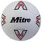 Mitre Super Dimple Fußball | perfekt für Futsal, Hartplatz und Hallen, Weiß/Schwarz/Leibchenrot, 3