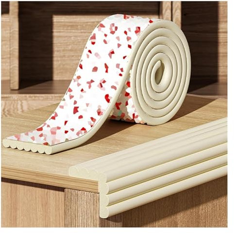 Kantenschutz Baby aus Schaumstoff Schaumstoff-Sicherheitsstreifen, W-förmiger Eckenschutz for Tischmöbel, Selbstklebende Antikollisionskante Und Eckenschutz for TV-Bank, Bett, Schränke, Treppen (Colo