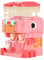 Dispensador de agua para niños mini dispensador de agua de doble salida en forma de dinosaurio dispensador de agua lindo para niños con tazas brazo y pierna giratoria doble