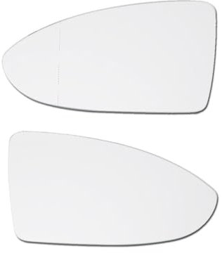 JNNJ Reemplazo De Vidrio De Espejo Retrovisor De Automóvil, Cristal Recambio Para Retrovisores Laterales MK7, Clip Lateral Con Espejo Vidrio Repuesto(Conductor Principal Izquierdo)