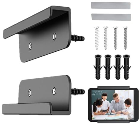 Wall Tablet Holder - Tablet Wall Holder, Laptop Shelf and Tablet Stand | Tablet Stand, Self-Adhesive Laptop Shelf, Wall Mount for Tablet, Laptop Holder, Tablet Holder for Ereader Tablet