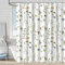 FAIRYGATE Faltbarer Duschvorhang Duschvorhang Textil Dusch Vorhang Schwerer Stoff Duschvorhang für Badezimmer Duschvorhänge mit Haken Hotel Waschbar 180x180 cm mit 12 Duschvorhängeringen B8018