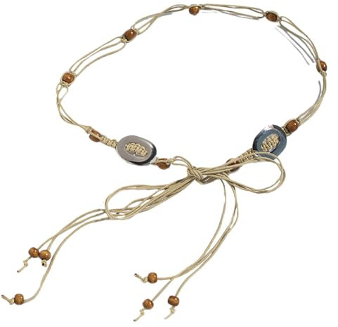 Jiqoe Taille Gürtel Gewebt Krawatte Gürtel Vintage Krawatte Gürtel Casual Ceinture Gürtel Requisiten Gürtel