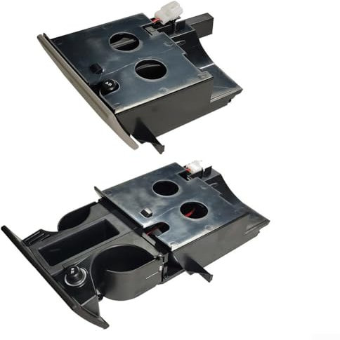 RemixAst Getränkehalter-Mittelkonsole für T5, Schwarz, ABS/Metall, Becherhalter, Cup Holder