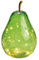 G. Wurm Dekoleuchte Birne (XS) Glas, Hellgrün, Birnen Lampe mit LED Lichterkette, Dekolampe, Tischleuchte, Birnenlampe