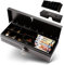 Olympia HS 170 Kassenschublade | Geldkassette abschließbar mit Einwurfschlitz | RJ12-kompatibel | 6-Geldschein & 8-Kleingeld Aufbewahrung | Metallgeldbox für Handel & Gastronomie | 46x17x10 cm