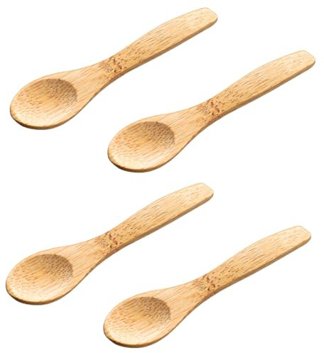 Teelöffel Holz Holzlöffel Klein Mini Löffel, gewürzlöffel mini, holz löffel, Holzespressolöffel, kleine Naturlöffel, Teelöffel aus holzlöffel für trinkschokolade, für Gläser Zucker Sahne Honig