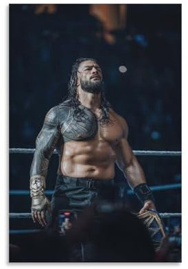 NSKDJSE Poster Wrestler Roman Reigns (4) Leinwand-Poster, Schlafzimmerdekoration, Landschaft, Büro, Raumdekoration, Geschenk, 40 x 60 cm