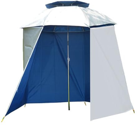 Tent de parapluie de pêche - abri résistant UV, de parasol portable | Couvercle de tissu surround étanche pour la protection du soleil de pluie, parapluie extérieur en semi-cercle pour les s