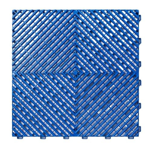 Ppiastrelle per Pavimenti per Garage Piastrelle for Pavimenti da Garage ad Incastro, PVC plastica PP, ad Alta Resistenza, Fai da Te, autolavaggio(Dark Blue)