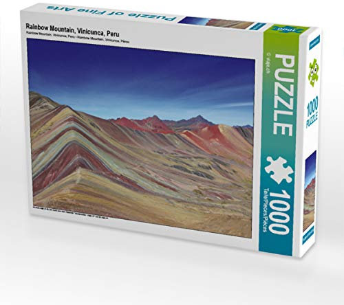 CALVENDO Puzzle Rainbow Mountain, Vinicunca, Peru 1000 Teile Lege-Größe 64 x 48 cm Foto-Puzzle Bild von viaje.ch