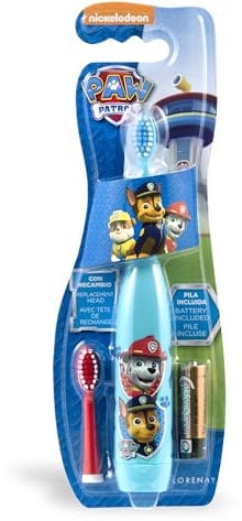 Paw Patrol Cepillo de Dientes Eléctrico con dos cabezales y pila