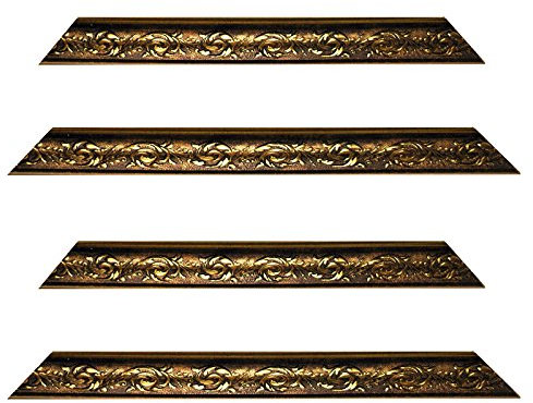 Neumann Bilderrahmen Barockrahmen Gold verziert 820 ORO, Zuschnitt, 50x70 cm