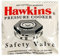 Hawkins B1010 Sicherheitsventil für Schnellkochtopf, 1,5 bis 14 Liter, inkl. 1 Mikrofaser-Handschuh, gute Qualität