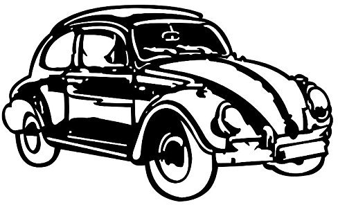 Ideen mit Herz Silhouetten-Laser-Schablone | Kreative Wandgestaltung, Textilien, Papier, Scrapbooking (Auto - 28,5 cm)