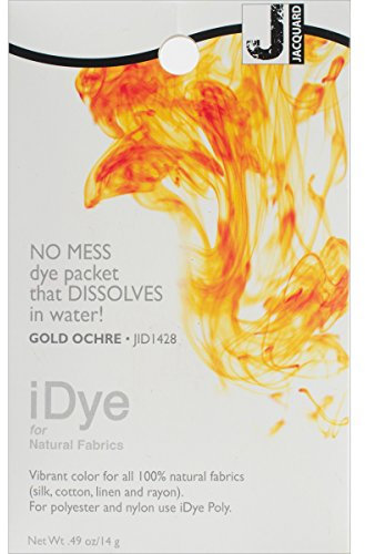 Jacquard iDye - Tinte textil para tejidos naturales, color ocre dorado, 14 g