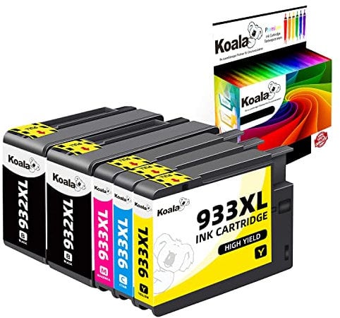 Koala 932XL Druckerpatronen Kompatibel für HP 932XL 933XL 932 XL 933 XL für HP OfficeJet 6100 6600 6700 7110 7612 7610 (2 Schwarz, 1 Cyan, 1 Magenta, 1 Gelb)