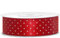 Satinband in Rot mit Weiße Punkten 25 mm/25m Dekoband