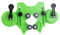 POHOVE Guide de scie-cloche de 4 à 83 mm, guide de scie-cloche, gabarit de fixation réglable pour carrelage, céramique, verre, marbre, porcelaine (vert)