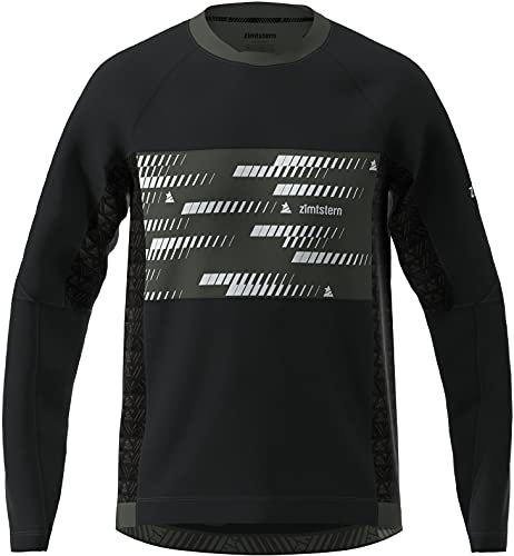 Zimtstern TechZonez Langarmshirt Herren schwarz Größe M 2021 Radtrikot langärmlig