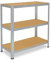 shelfplaza® 115x120x40cm HOME Schwerlastregal verzinkt/Metallregal mit 3 Böden/Kellerregal Metall, Garagenregal, Werkstattregal oder Regal Lagerregal/Steckregal Metall mit 175kg Tragkraft