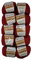10 x 50g Strickwolle YarnArt Baby Cotton mit 50% Baumwolle, 500 Gramm Wolle einfarbig (dunkelrot 427)