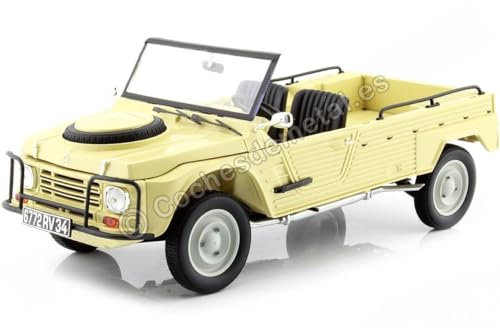 Norev NV181527 - Modellino da collezione Citroen Mehari 4X4 1979, scala 1:18, beige, multicolore