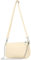 modamoda de - T237 - Umhängetasche Klein Small aus ital. Leder, Farbe:Creme
