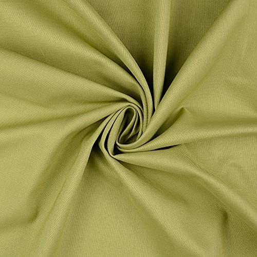 Baumwolle-PETRA-uni/einfarbig-Meterware - Öko Tex - 0,50 m Schritte-220g/lfm-Fahnentuch - Baumwollstoff - Webware - Segeltuch-48 Farben-Kleiderstoff (Army dunkel-5032-PETRA)