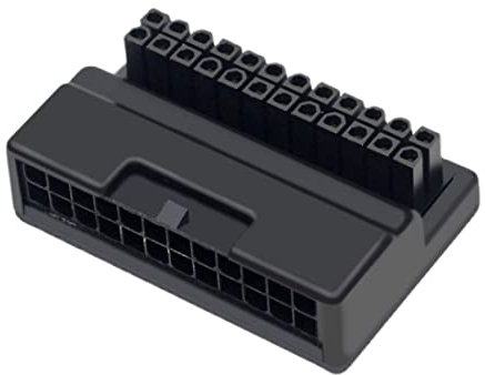 chenyang Overmold ATX 24 Pin bis 24 Pin 90 Grad abgewinkelter Stromadapter für Desktop Motherboard PC Netzteil