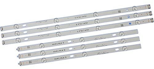 KBREE Striscia LED TV 43 Pollici 43LF51-FHD-A 43LF51-FHD-B 43LX300C-CA Lge_WICOP_FHD 43 Pollici_rev00_A B 43LW300 43LH5100 43LH5700 Compatibile con LG Light