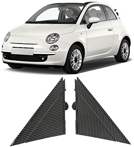 Spiegeldreieckverkleidung,Rückspiegel-Dreiecksplatten-Zierleiste, Türspiegel-Flaggen-Abdeckung 1SH17KX7AA Außenspiegel-Dreiecksplatten-Zierleiste Links Rechts Ersatz für (Kohlefaser-Stil)