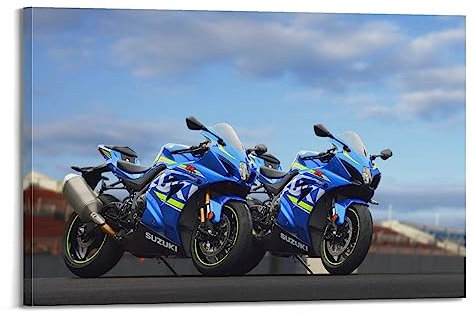 ALTUY Motorrad-Poster für Suzuki GSX-R1000R Motorräder, dekoratives Gemälde, Leinwand, Poster, 30 x 45 cm